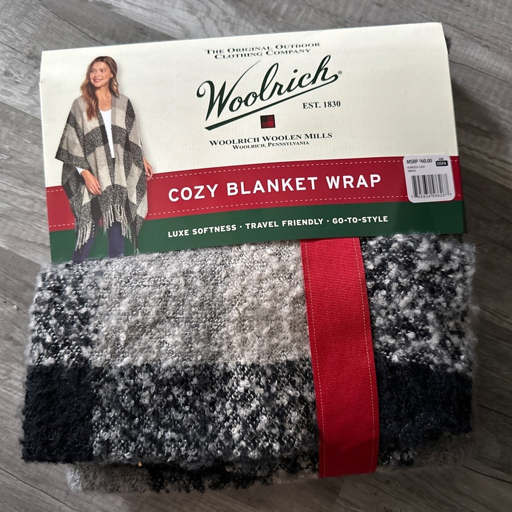 Woolrich Women's One Size Blanket Wrap Shawl Cape‎ Poncho Choose Style